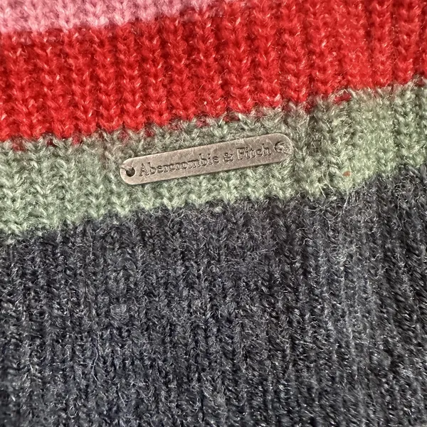 Abercrombie & Fitch Sweater‎ Womens Small Multicolor Stripe Boat Neck Pullover - Image 5