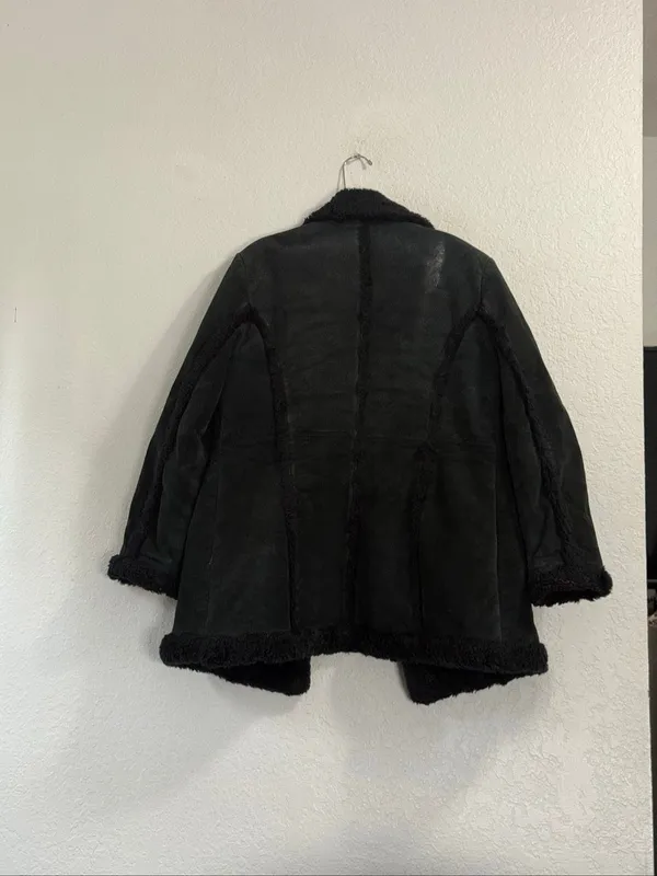 Wilsons Leather Jackets & Coats | Wilsons Leather Black Faux Shearling Teddy L - Image 3
