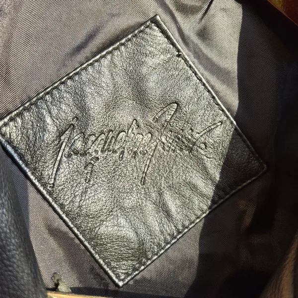 Jacqueline Ferrar Genuine Leather Black Double Breasted Butter Soft Jacket XL - Image 6