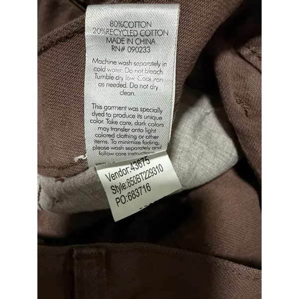 Pacsun‎ Eco 90's Baggy Cargo Pants Brown Women's Size 26 - Image 13