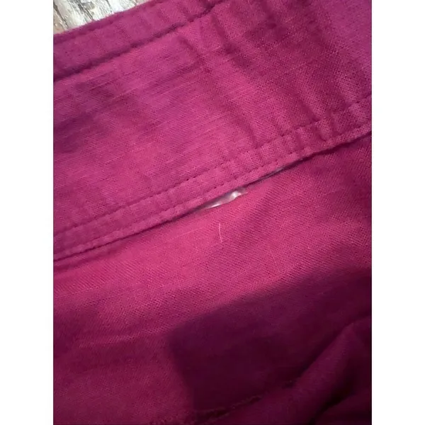 Athleta 100% linen fuschia aline miniskirt xl - Image 4