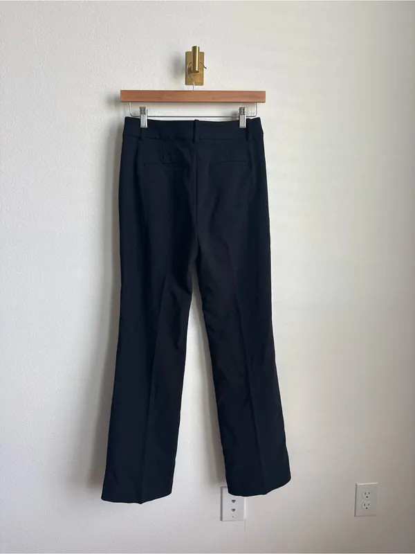 J.Crew Refined Pintuck Pants Black Tailored Trousers NWT Size 0 - Image 11