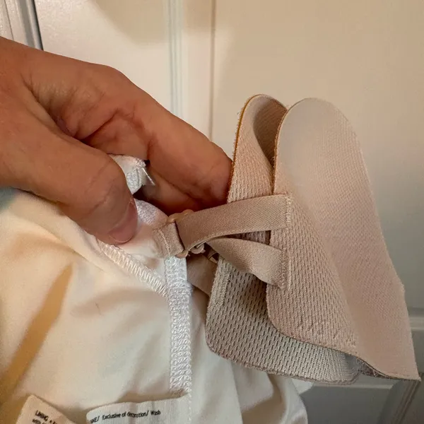 Lululemon White Longline Racerback Sports Bra Built-In Cups XXS/XS - Image 5