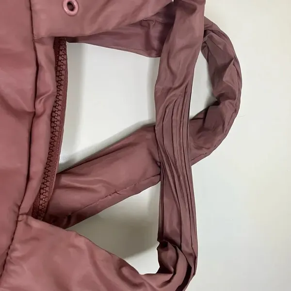 See By Chloe Joyrider Puffy Nylon Shoulder Bag- dark blush - Image 4