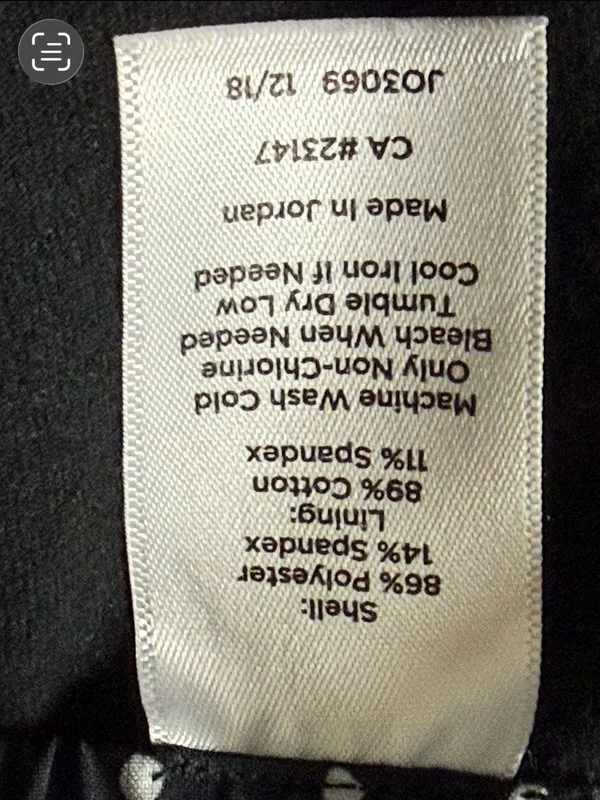 TALBOTS Athletic Skort Black with White Polka Dots & Side White Stripe Medium - Image 7