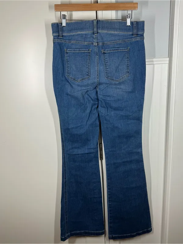 Spanx SPANXshape EveryWear Flare Jeans Vintage‎ Indigo size large 20456R pull on - Image 3
