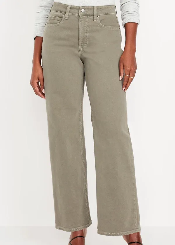 Olive Curve High Waisted Jeans - Image 2
