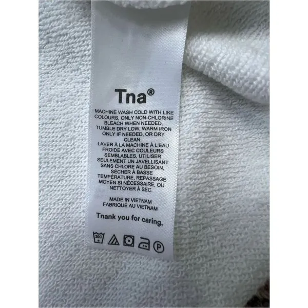 TNA Aritzia Sweatfleece Terry Fleece Perfect Fit Crew Neck Pullover Sweatshirt M - Image 8