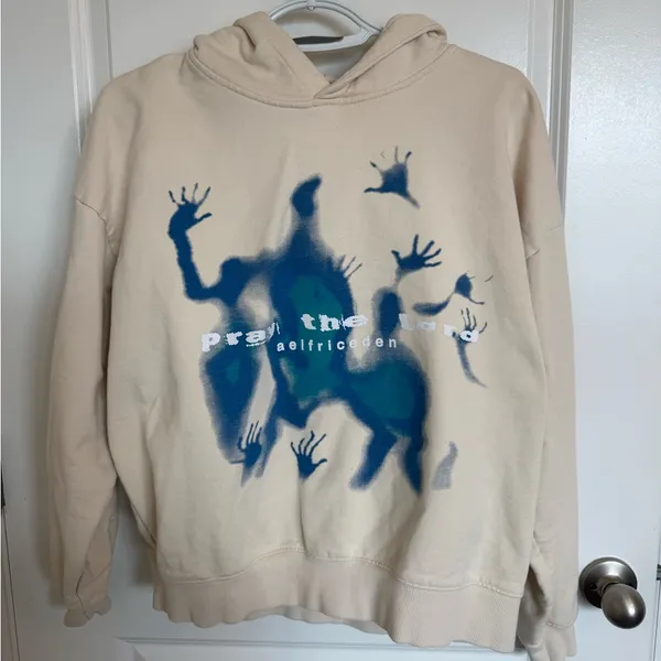 Aelfric Eden Abstraction Shadow Print Hoodie Small - Image 4