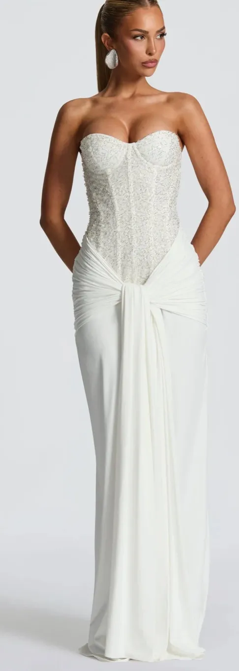 Babyboo white sequin maxi gown - Image 2