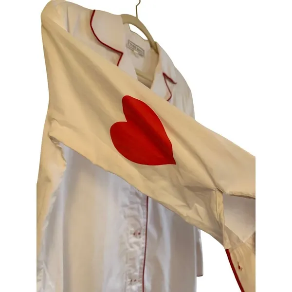 TOSS Designs Red Heart Nightshirt Women's Sz. S/M - Image 4