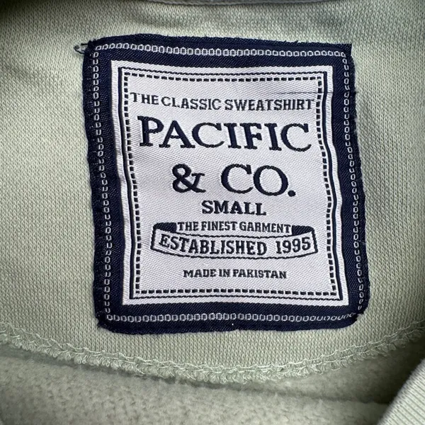 Pacific & Co California Republic Sweatshirt Light Green Crew Neck Long‎ Small - Image 3