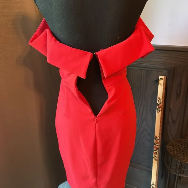 Chrissy Teigen X Revolve sexy red dress size xs​ EaiC - Image 5
