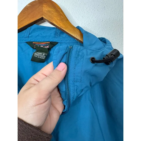 L.L. Bean‎ Blue Pullover Windbreaker Jacket Size Xlarge - Image 4