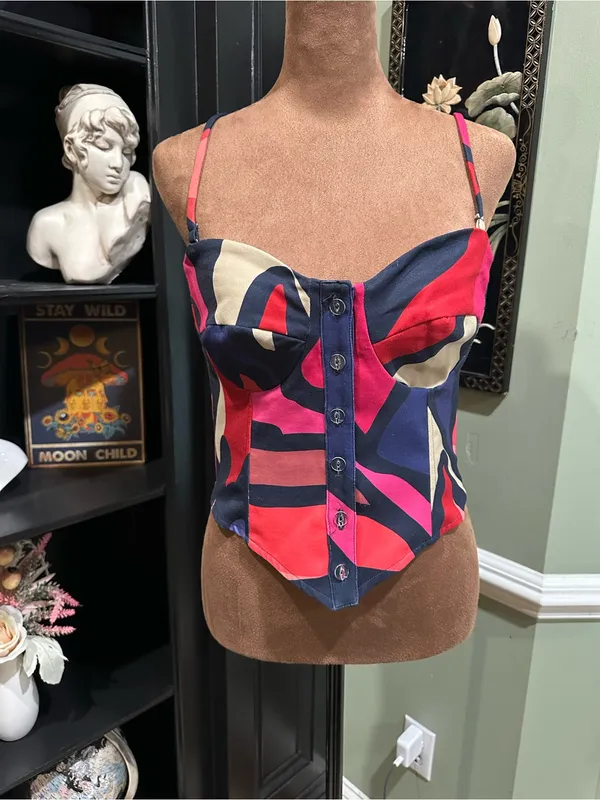 RESA Sienna Bustier Crop Tank Top – Size Small - Image 4