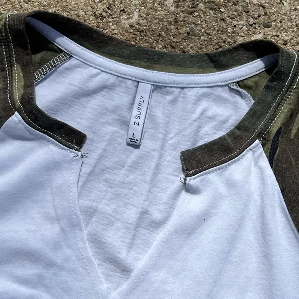 Z Supply from Buckle Camouflage Sleeve Raglan Shirt - Image 2
