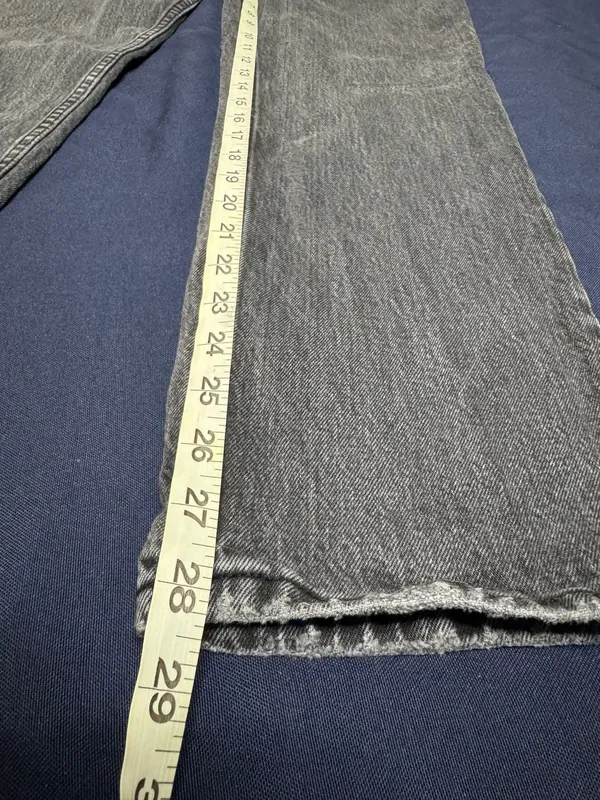 Abercrombie & Fitch 90s Straight Ultra High Rise Jeans 28 6S Washed Black - Image 6