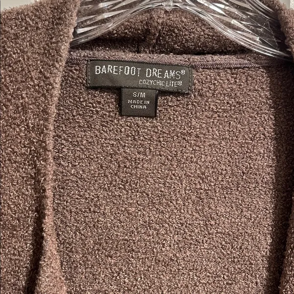 Barefoot Dreams Cozychic Lite Wrap Sweater in Brown Size S/M - Image 4