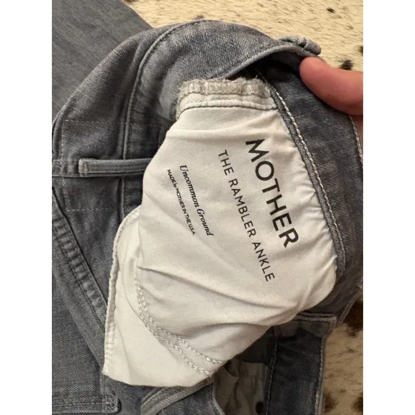 Mother Denim The Rambler Ankle In Uncommon Ground Gray Size 29 - Image 6