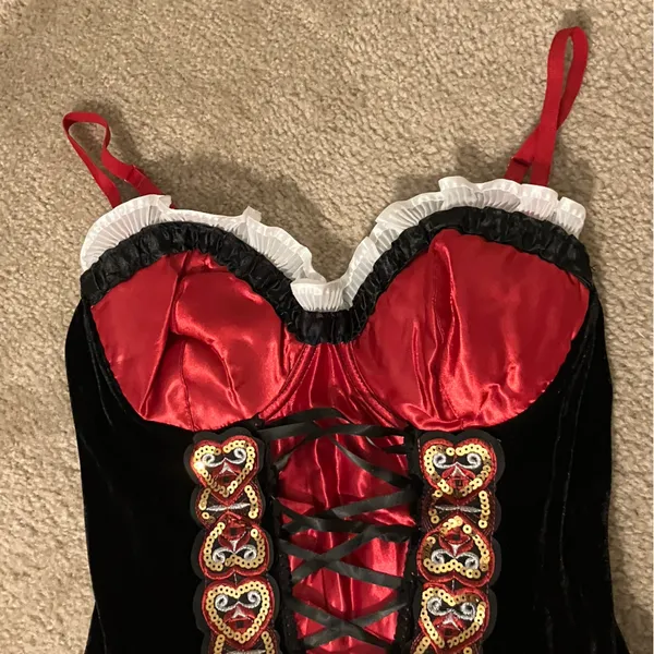 Spirit Little Red Women's Red and Black Costume Dress with Hooded Cape - Image 7