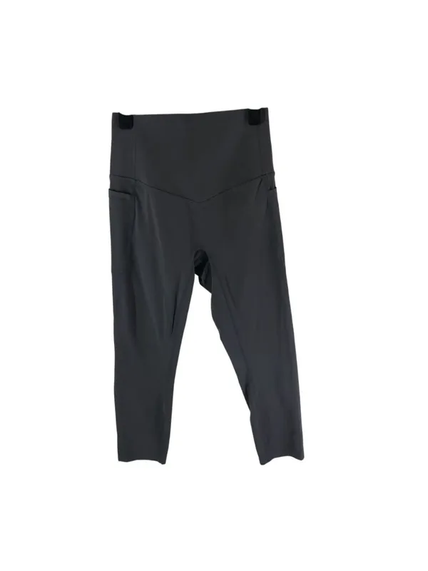 Halara UltraSculpt High Waisted Tummy Control Pocket Capri Leggings Gray XS - Image 3