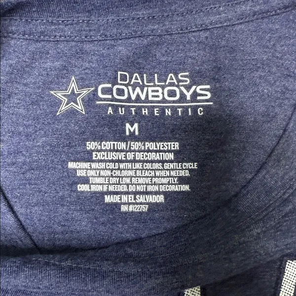 NFL Dallas Cowboys Authentic Navy Shirt - Image 5
