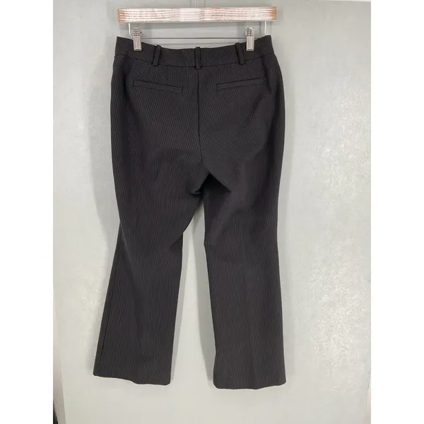 Worthington Womens Dress Pants Gray Pinstripe Curvy Fit Petite 4P - Image 3