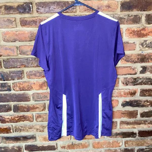 Under Armour Purple Power Alloy Short Sleeve Training Tee Women's Size Large - Image 6