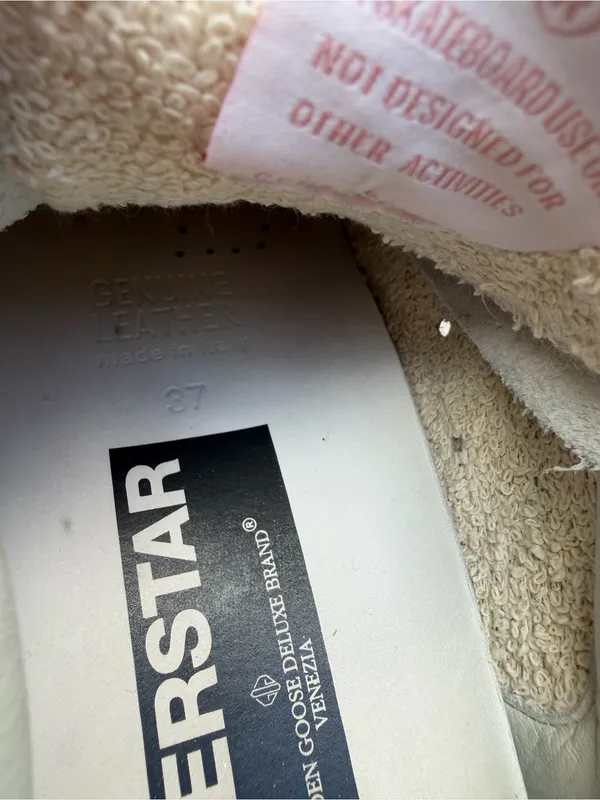 Golden Goose Superstar Silver Pink Star Sneakers Size 6.5 $575 - Image 9