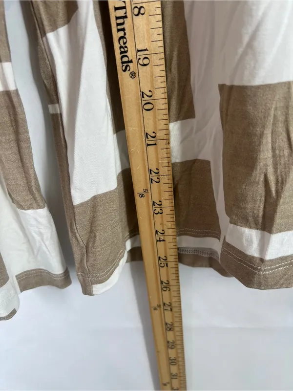 Pashmina Abstract Geometric Bamboo Long Sleeve Top Size M - Image 10