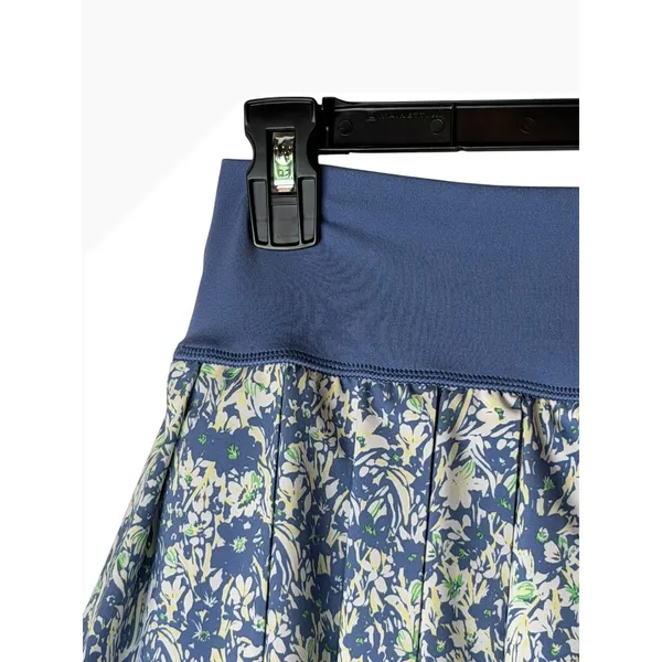 Aerie Offline Real‎ Me Pleated Tennis Skort Women Medium Blue Floral Golf - Image 4