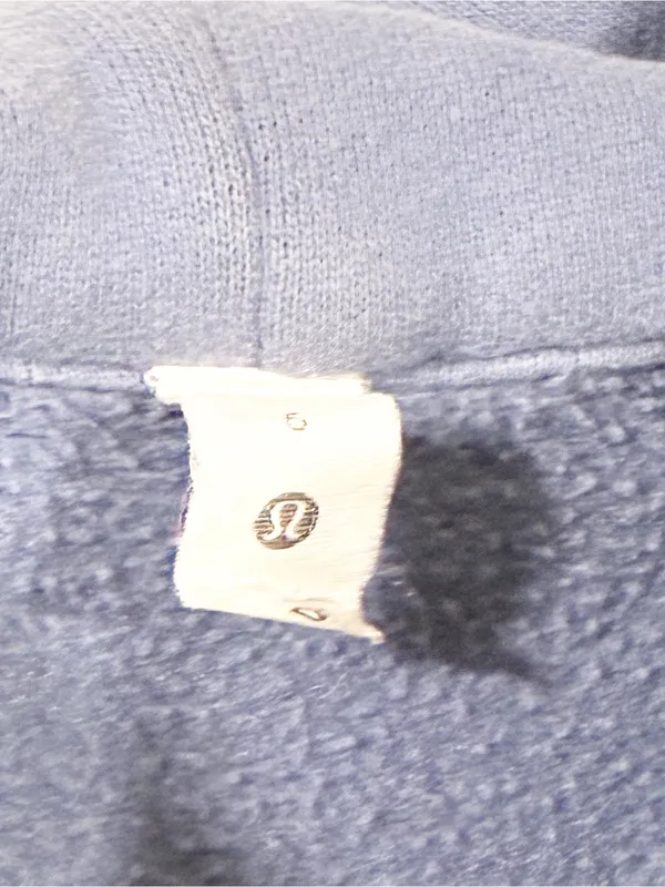 Lululemon Scuba Hoodie Women’s Blue Gray Full Zip Jacket Size 6 - Image 3