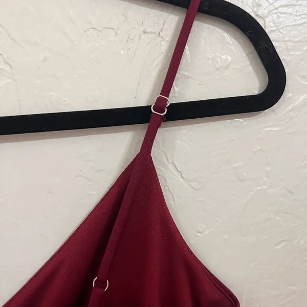 NWT Lulu’s All this Appeal burgundy bodycon midi dress size M - Image 7