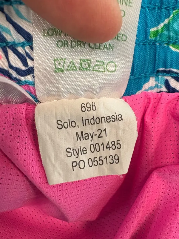 Lilly Pulitzer Luxletic Ocean Trail Short Formentera Turquoise Size small 1485 - Image 8
