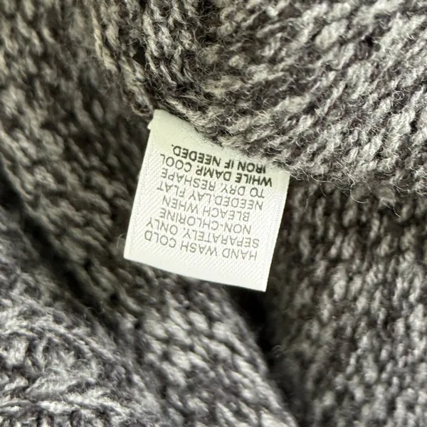 NWT Express Merino Wool Open Front Cardigan Sweater Dark Grey Size Small - Image 7