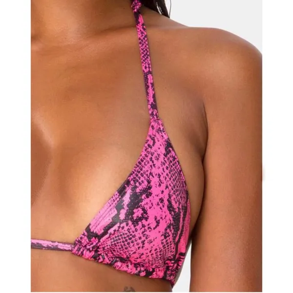 Motel Rocks |‎ Talia Bikini Swimsuit - Snake Pink L $62 - Image 5