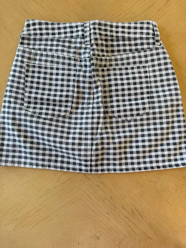 PacSun Black and White Gingham Mini Skirt - Image 2