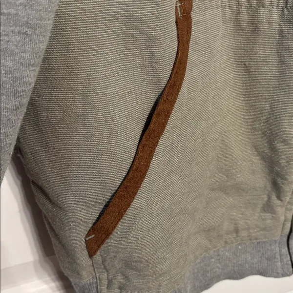 Billabong Gray and Olive Hoodie Women’s Workwear Medium - Image 4