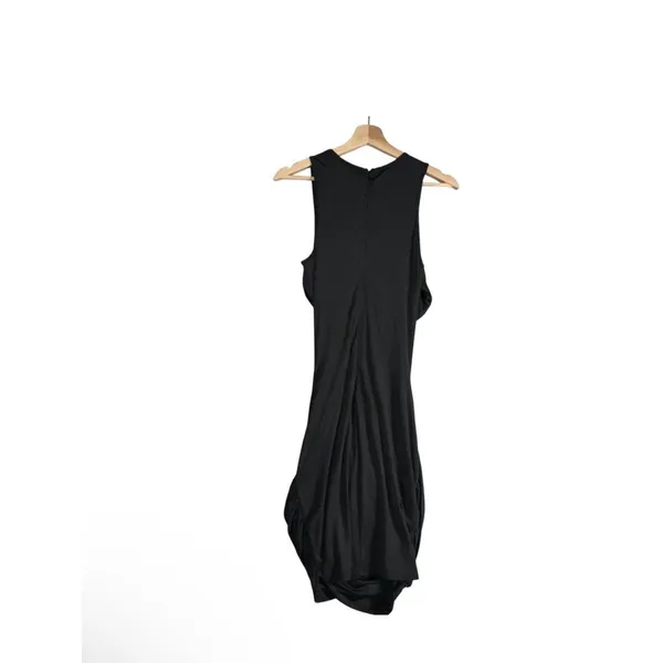 NEW Womens Tank Maxi Dress Sz M Black Flared Sleeveless Wide Strap Zipper Back - Image 2