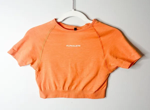 Alphalete OG Revival Orange Crop Top - Image 2