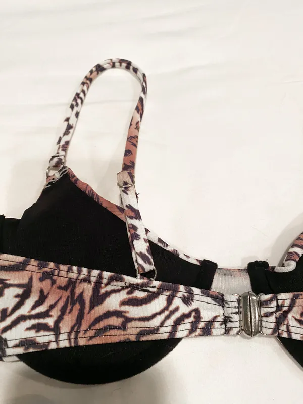 Cheetah Print High Waisted Bikini Set Multi - Image 5