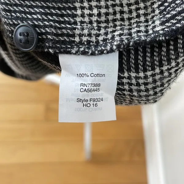 Madewell Signal Tunic Shift Dress Hayden Black White Windowpane Plaid Cotton M - Image 9