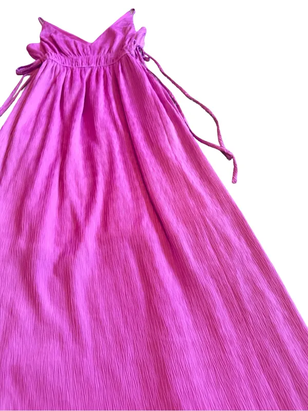 Taylor Sleeveless Maxi Dress Orchid Purple Side-Slit Pockets Size XS Women's - Image 6
