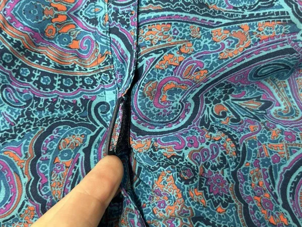 Title Nine Nimblene Shorts Womens 8 Blue Paisley 5” Inseam Quick Dry Stretch - Image 4