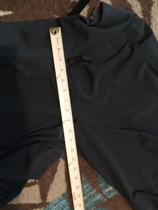 Athleta Attitude Lined Pant Womens Black Ruched Jogger Travel Gorpcore Size 4 - Image 12