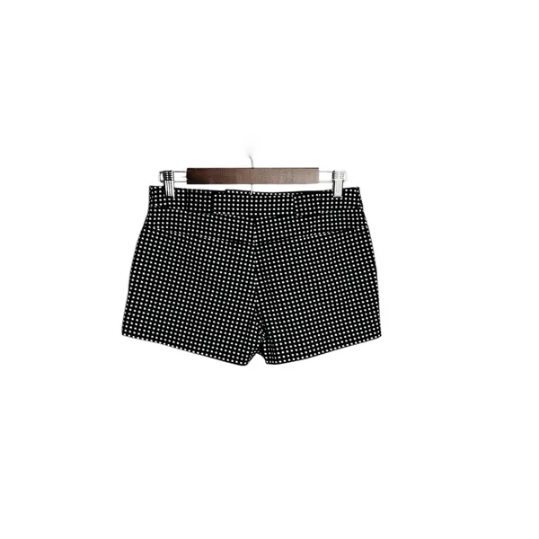 Kate Spade‎ Saturday Gingham Trouser Shorts Size 0 Black White Check - Image 3