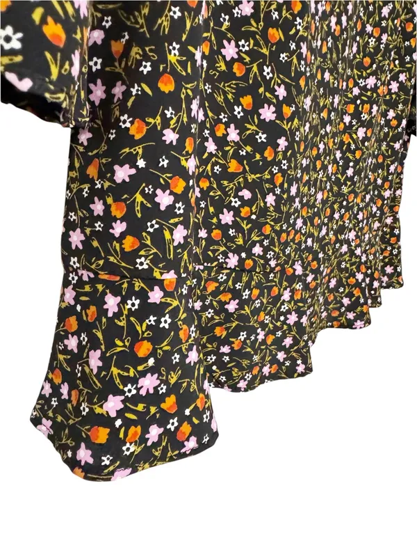Zara Micro Floral Mini Dress Size L - Image 6