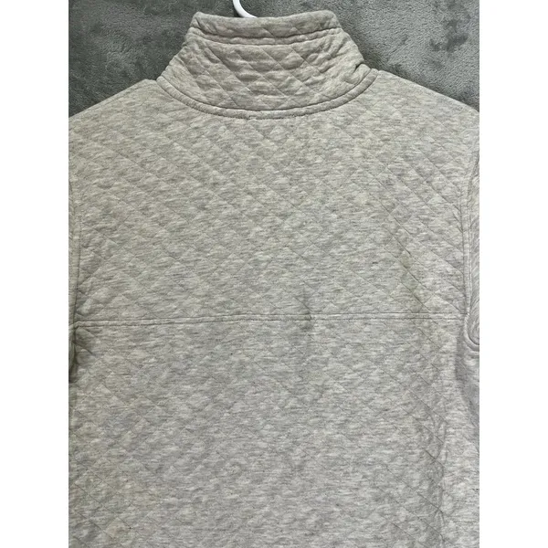 Patagonia Women’s Organic Cotton Quilt Snap-T Pullover Birch White Navy Small - Image 4