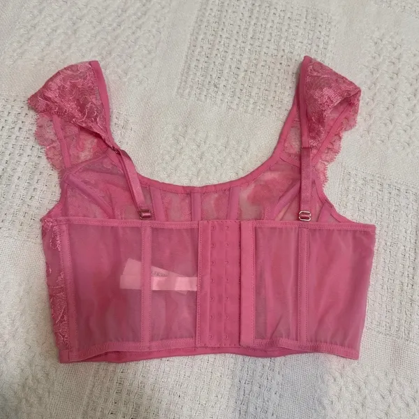 Victoria's Secret Dream Angels small Boho cap sleeve corset BC 3185 - Image 8