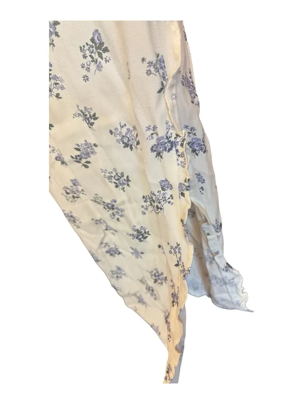 Reformation Posie Midi Dress Theresa Print Blue White Floral Size 8 EUC - Image 3